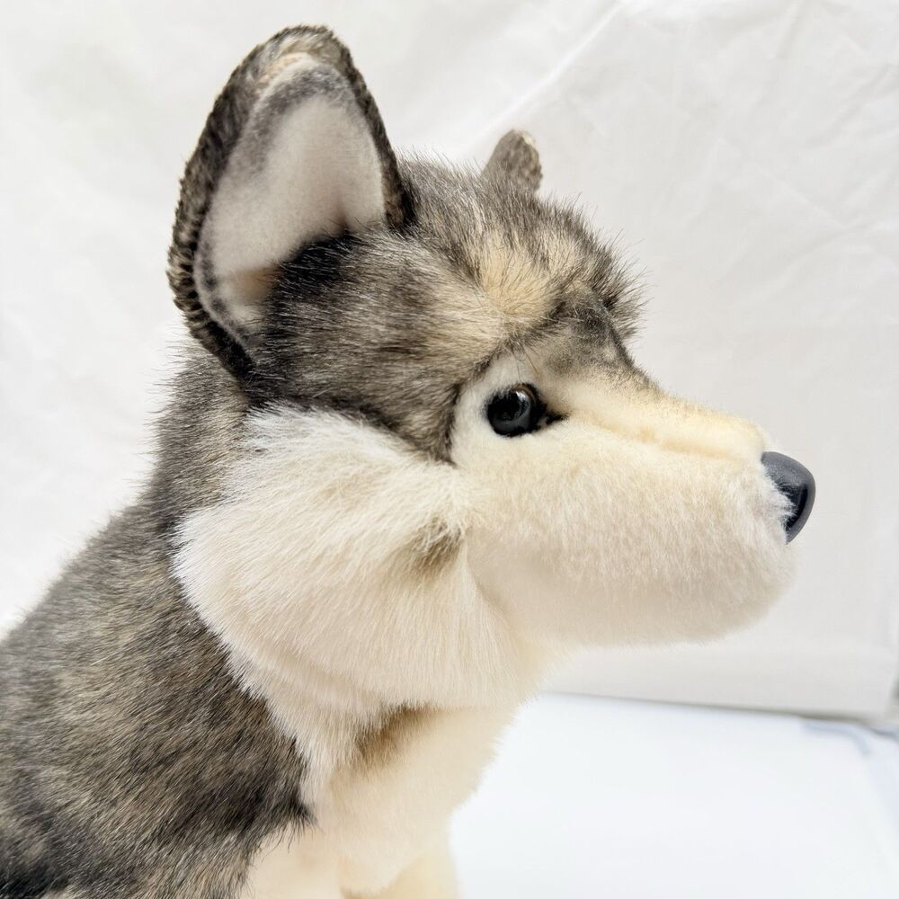 Douglas Cuddle Toys Atka The Wolf Dog 11" Stuffed Plush Animal #1833 Realistic - Picture 3 of 13